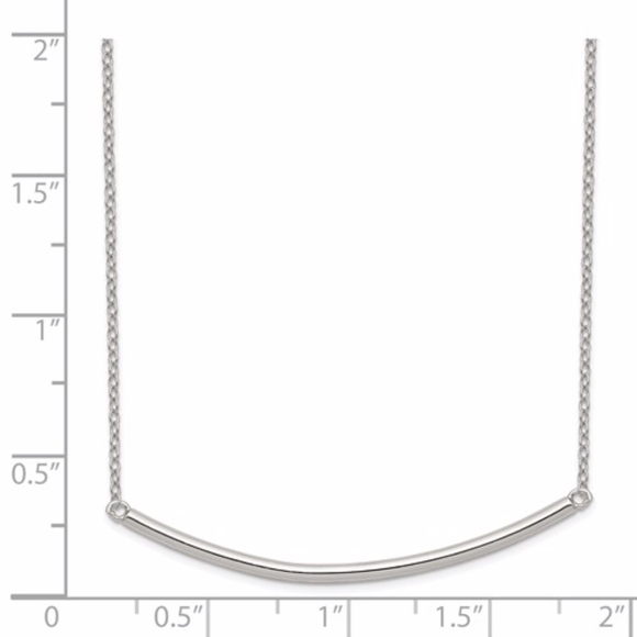 Bar Necklace Sterling Silver - Picture 3 of 3